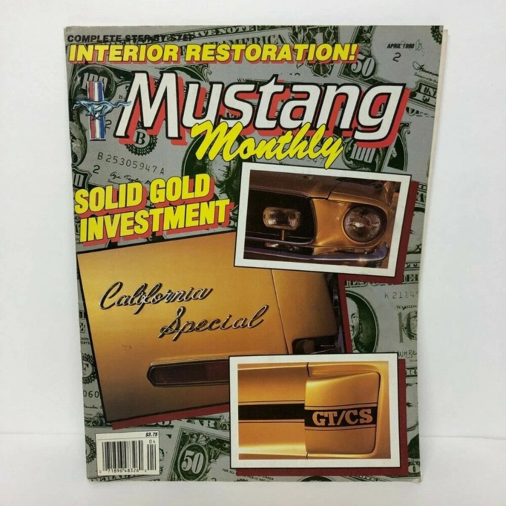 Vintage Car Magazine Mustang Monthly Apr 1990 - Interior Restoration